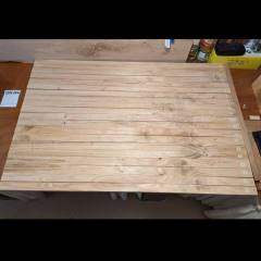 Kastanje eettafel bladdeel