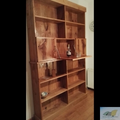 Wandkast Eiken met bar