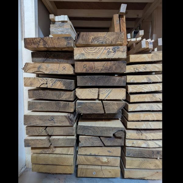 Planken laten drogen