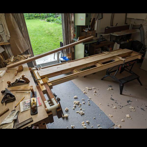 Hulptafel voor het schaven