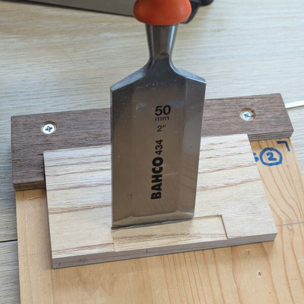 reparatie van spie met inleg stukje