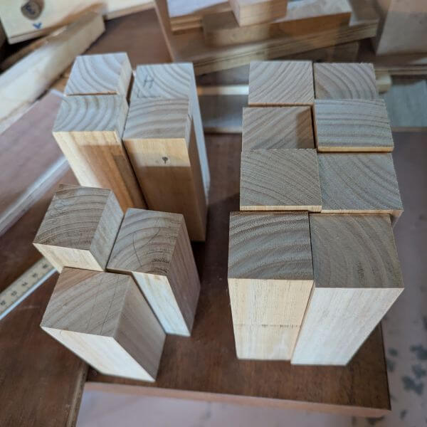 Reststukjes voor het maken van "kraantjes"