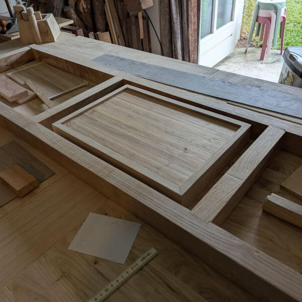 lade met losse bodem past mooi in steunframe