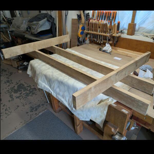 lijstframe van ruw Eiken geschaafd