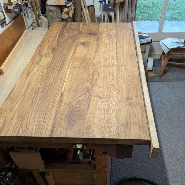 lijst 1 mm te hoog gemaakt om later passend te maken met blad