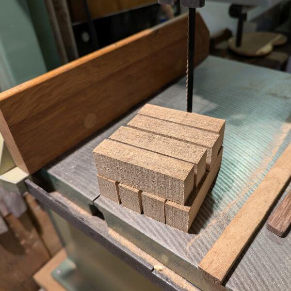 Eiken strips voor pennen draaien