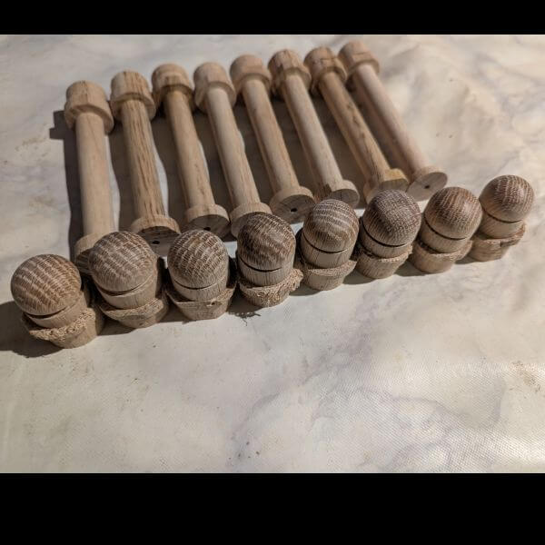 onderdelen houten klinknagel