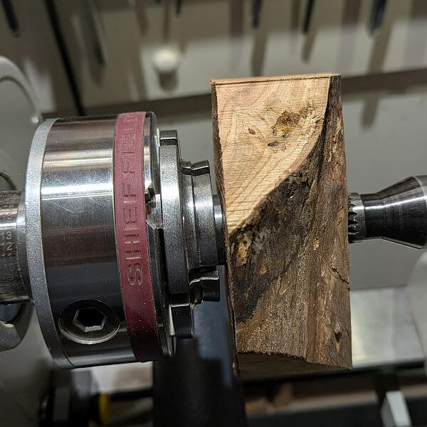 schijf evenwijdig ingespannen