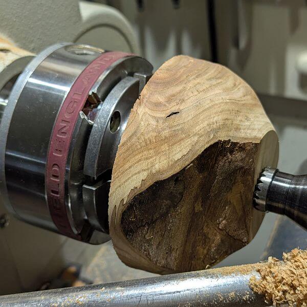 onderkant rond gedraaid