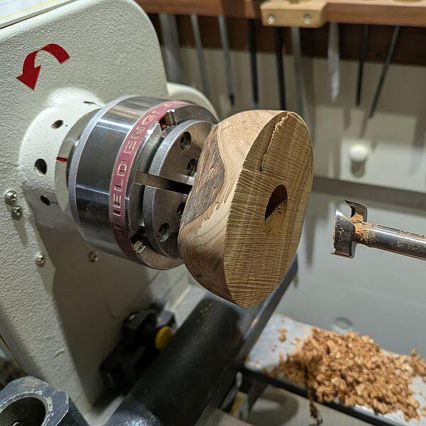 voorboren kom perzik voor uitholling