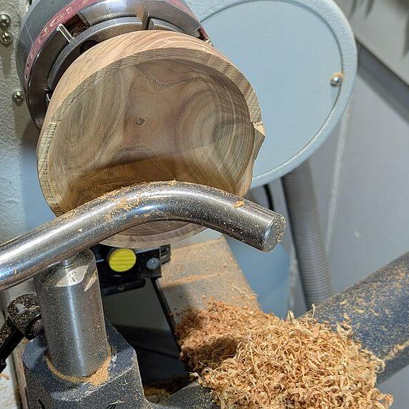 binnenkant kom perzik netjes uitgedraaid