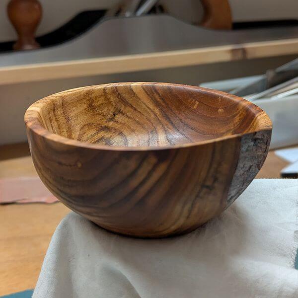 perzik kom droog gewreven