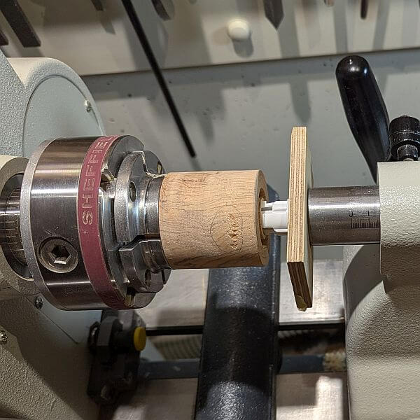 draaiwerk in kop klemmen