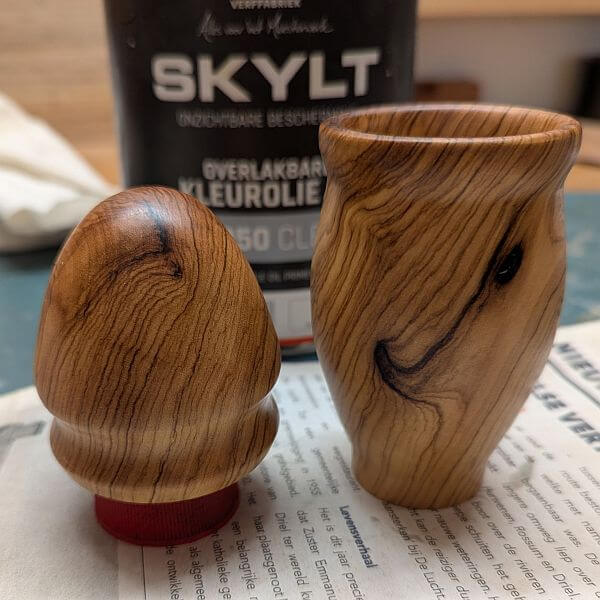 olijfhout, skylt olie, pepermolen