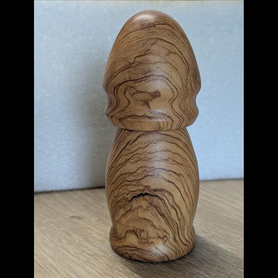 prachtige nerfstructuur in olijfhout