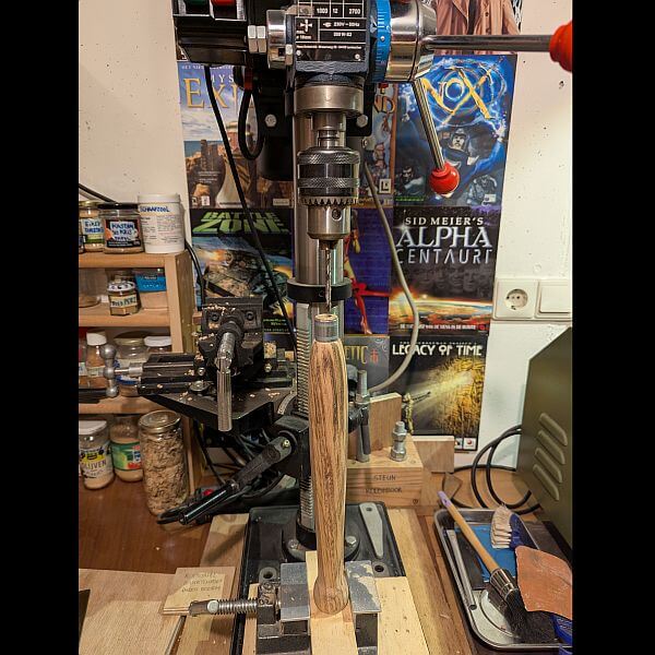 toch maar onder de kolomboor gedaan