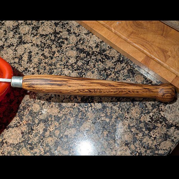 kastanje handvat mooi in de olie